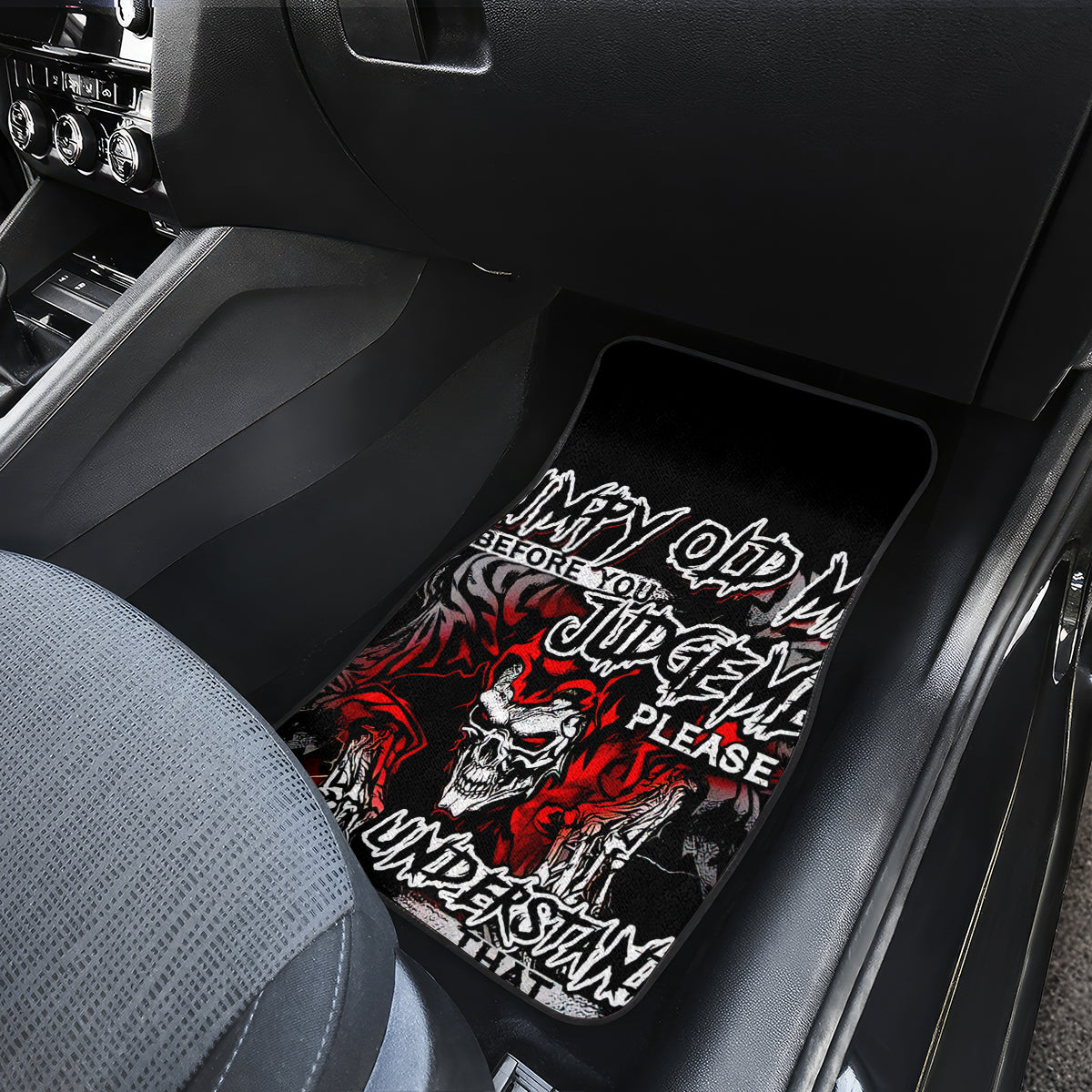 Skull Car Mats Before Your Judge Me Pls Understand - Wonder Print Shop