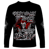 Skull Long Sleeve Shirt Before Your Judge Me Pls Understand - Wonder Print Shop