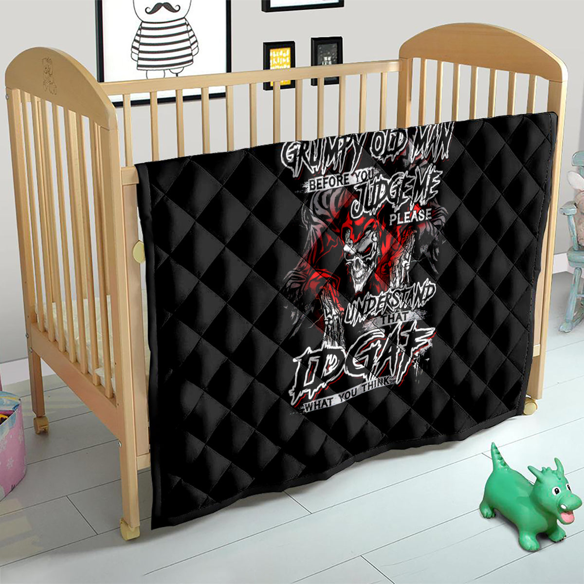 Skull Quilt Before Your Judge Me Pls Understand - Wonder Print Shop