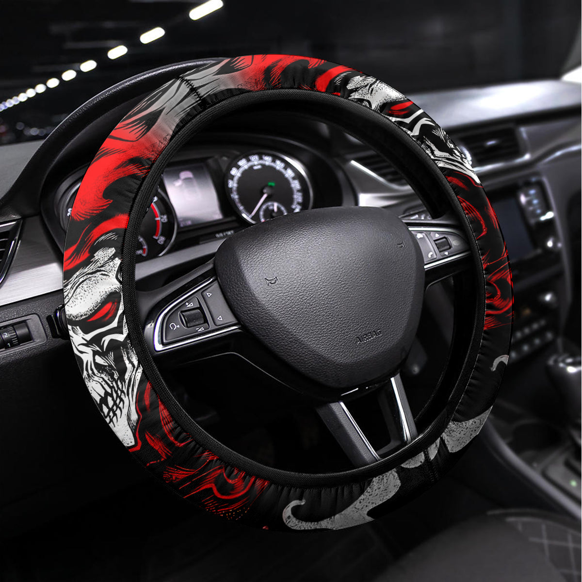 Skull Steering Wheel Cover Before Your Judge Me Pls Understand - Wonder Print Shop