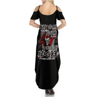 Skull Summer Maxi Dress Before Your Judge Me Pls Understand - Wonder Print Shop
