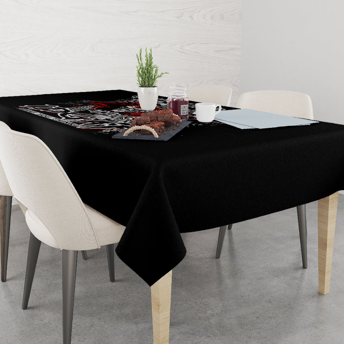 Skull Tablecloth Before Your Judge Me Pls Understand - Wonder Print Shop