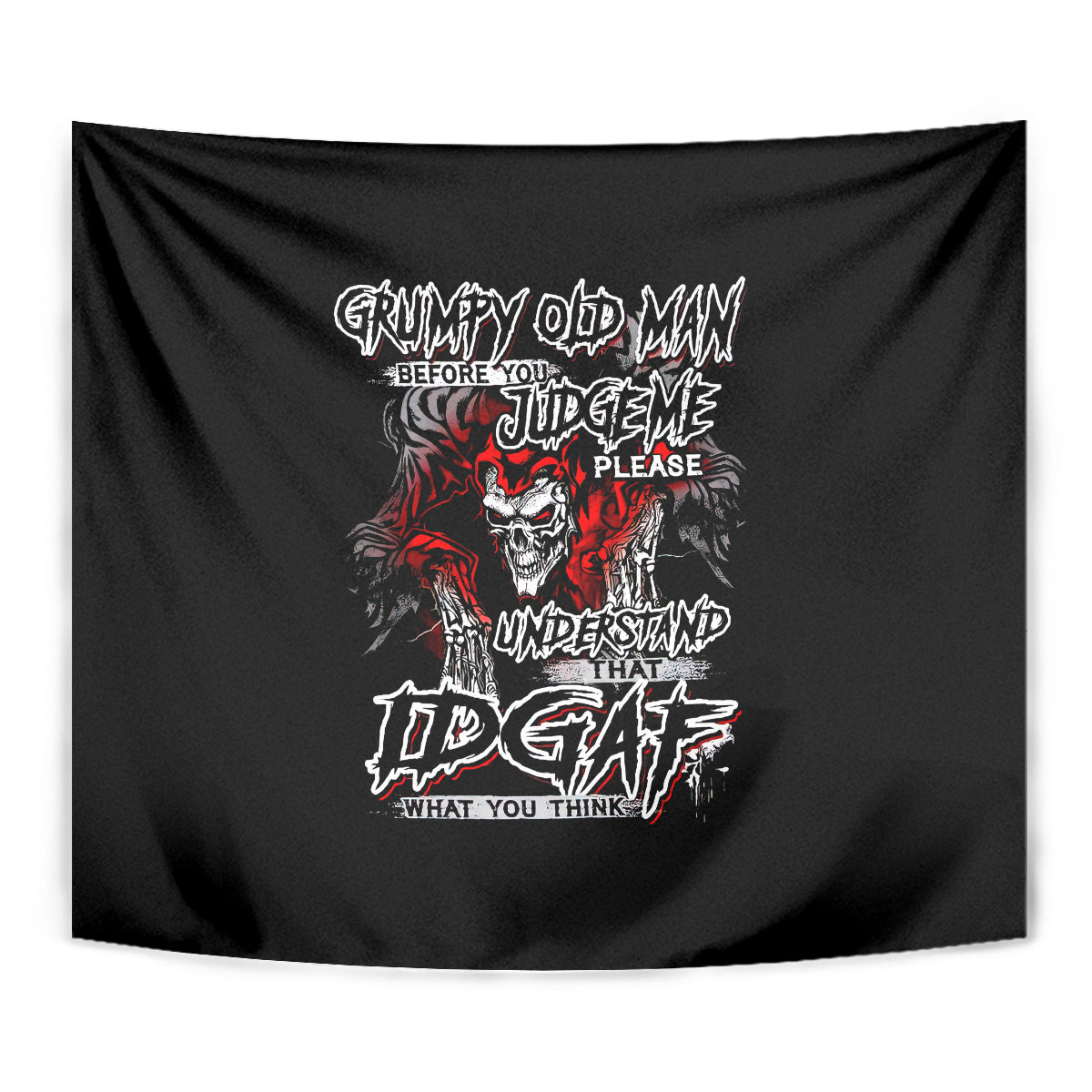 Skull Tapestry Before Your Judge Me Pls Understand - Wonder Print Shop