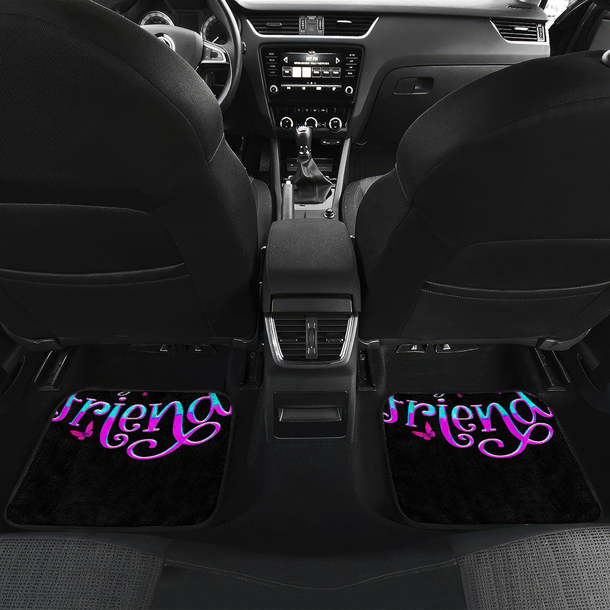 Skull Car Mats Hello Darkness My Old Friend Pinky - Wonder Print Shop