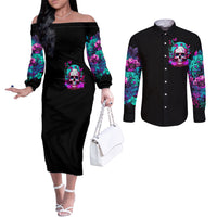 skull-couples-matching-off-the-shoulder-long-sleeve-dress-and-long-sleeve-button-shirts-hello-darkness-my-old-friend-pinky