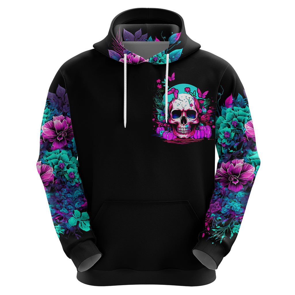 Skull Hoodie Hello Darkness My Old Friend Pinky - Wonder Print Shop