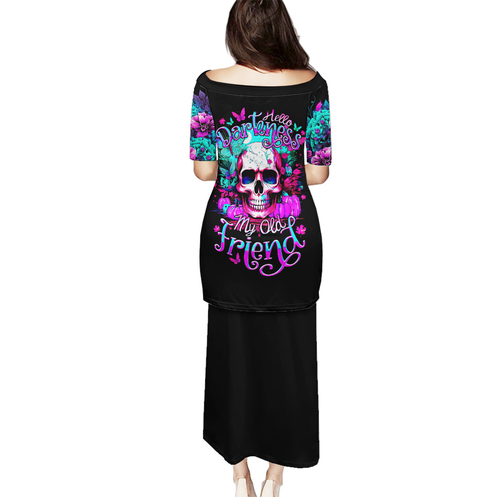 Skull Puletasi Hello Darkness My Old Friend Pinky - Wonder Print Shop