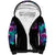 Skull Sherpa Hoodie Hello Darkness My Old Friend Pinky - Wonder Print Shop