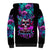 Skull Sherpa Hoodie Hello Darkness My Old Friend Pinky - Wonder Print Shop