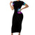 Skull Short Sleeve Bodycon Dress Hello Darkness My Old Friend Pinky - Wonder Print Shop