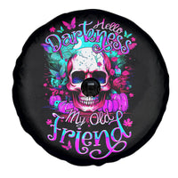 Skull Spare Tire Cover Hello Darkness My Old Friend Pinky - Wonder Print Shop