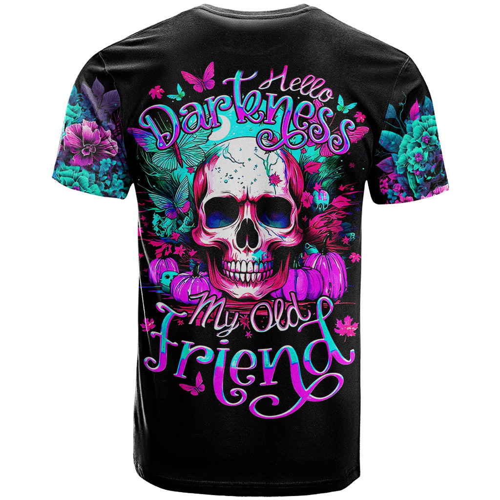 Skull T Shirt Hello Darkness My Old Friend Pinky - Wonder Print Shop