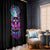 Skull Window Curtain Hello Darkness My Old Friend Pinky - Wonder Print Shop