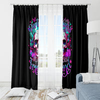 Skull Window Curtain Hello Darkness My Old Friend Pinky - Wonder Print Shop