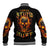 Flame Skull Baseball Jacket I Can Fix Stupid But That Hurt - Wonder Print Shop