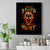 Flame Skull Canvas Wall Art I Can Fix Stupid But That Hurt - Wonder Print Shop