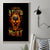 Flame Skull Canvas Wall Art I Can Fix Stupid But That Hurt - Wonder Print Shop