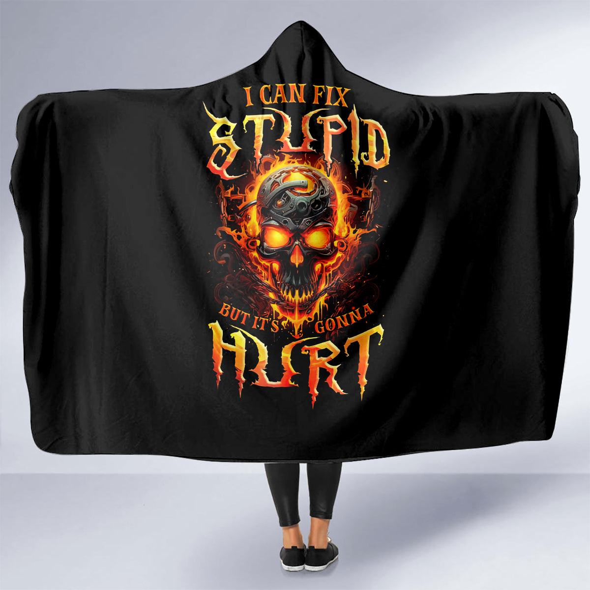 flame-skull-hooded-blanket-i-can-fix-stupid-but-that-hurt