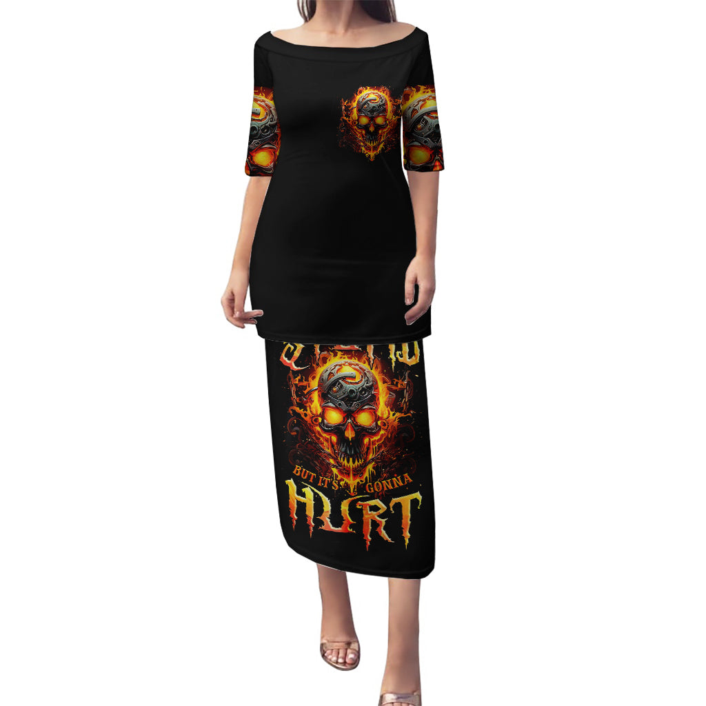 Flame Skull Puletasi I Can Fix Stupid But That Hurt - Wonder Print Shop