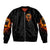 Flame Skull Sleeve Zip Bomber Jacket I Can Fix Stupid But That Hurt - Wonder Print Shop