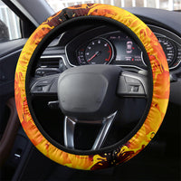 Flame Skull Steering Wheel Cover I Can Fix Stupid But That Hurt - Wonder Print Shop