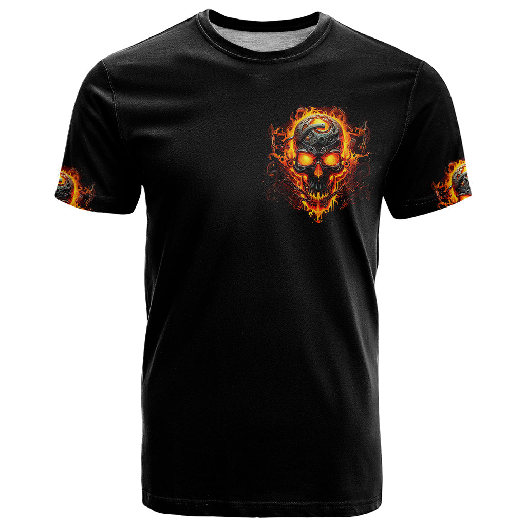 Flame Skull T Shirt I Can Fix Stupid But That Hurt - Wonder Print Shop