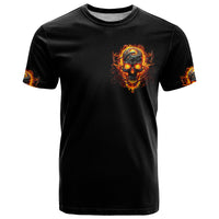 Flame Skull T Shirt I Can Fix Stupid But That Hurt - Wonder Print Shop