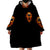 Flame Skull Wearable Blanket Hoodie I Can Fix Stupid But That Hurt - Wonder Print Shop