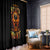 Flame Skull Window Curtain I Can Fix Stupid But That Hurt - Wonder Print Shop