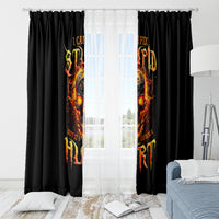 Flame Skull Window Curtain I Can Fix Stupid But That Hurt - Wonder Print Shop