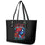 Skull Rose Leather Tote Bag I Love My Curve My Tattoo My Imperfection - Wonder Print Shop