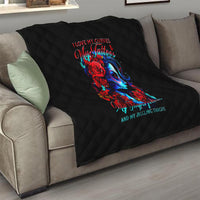 Skull Rose Quilt I Love My Curve My Tattoo My Imperfection - Wonder Print Shop