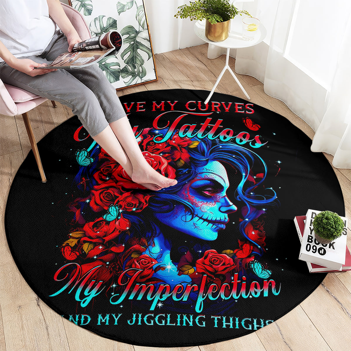 skull-rose-round-carpet-i-love-my-curve-my-tattoo-my-imperfection