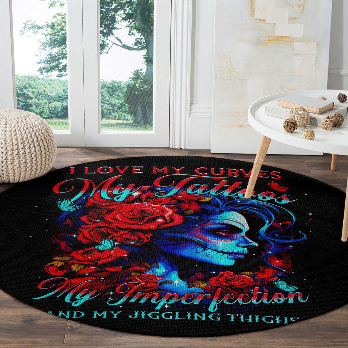 skull-rose-round-carpet-i-love-my-curve-my-tattoo-my-imperfection