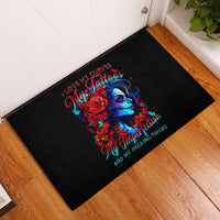 Skull Rose Rubber Doormat I Love My Curve My Tattoo My Imperfection - Wonder Print Shop