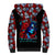 Skull Rose Sherpa Hoodie I Love My Curve My Tattoo My Imperfection - Wonder Print Shop