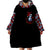 Skull Rose Wearable Blanket Hoodie I Love My Curve My Tattoo My Imperfection - Wonder Print Shop