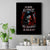 Blood Skull Canvas Wall Art I Never Alone My Demon With Me 24/7 - Wonder Print Shop