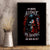 Blood Skull Canvas Wall Art I Never Alone My Demon With Me 24/7 - Wonder Print Shop