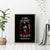 Blood Skull Canvas Wall Art I Never Alone My Demon With Me 24/7 - Wonder Print Shop