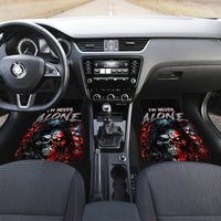 Blood Skull Car Mats I Never Alone My Demon With Me 24/7 - Wonder Print Shop