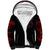 Blood Skull Sherpa Hoodie I Never Alone My Demon With Me 24/7 - Wonder Print Shop