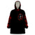 Blood Skull Wearable Blanket Hoodie I Never Alone My Demon With Me 24/7 - Wonder Print Shop