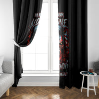 Blood Skull Window Curtain I Never Alone My Demon With Me 24/7 - Wonder Print Shop