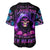 Purple Skull Baseball Jersey I Talk I Smile But Be Carefull When I SIlent - Wonder Print Shop