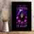 Purple Skull Canvas Wall Art I Talk I Smile But Be Carefull When I SIlent - Wonder Print Shop