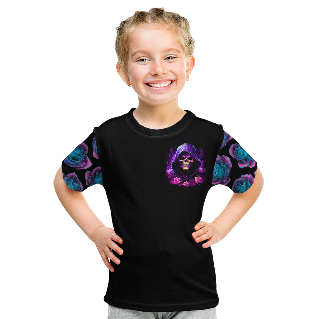 Purple Skull Kid T Shirt I Talk I Smile But Be Carefull When I SIlent - Wonder Print Shop