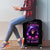 Purple Skull Luggage Cover I Talk I Smile But Be Carefull When I SIlent - Wonder Print Shop