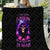 Purple Skull Quilt I Talk I Smile But Be Carefull When I SIlent - Wonder Print Shop