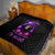 Purple Skull Quilt I Talk I Smile But Be Carefull When I SIlent - Wonder Print Shop